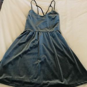 Velvet mini dress